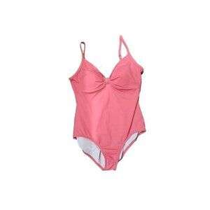 Jantzen Swimsuit One Piece Pink Adjustable Straps Padded Women's 16